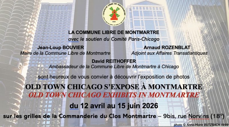 Old Town Chicago s&rsquo;expose à Montmartre du 12 avril au 15 juin 2026